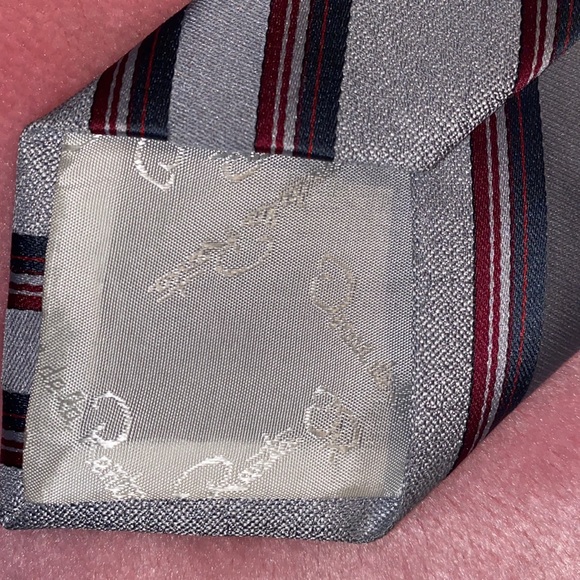 Vintage Silk Christian Dior & Oscar De La Renta Tie - Picture 6 of 8